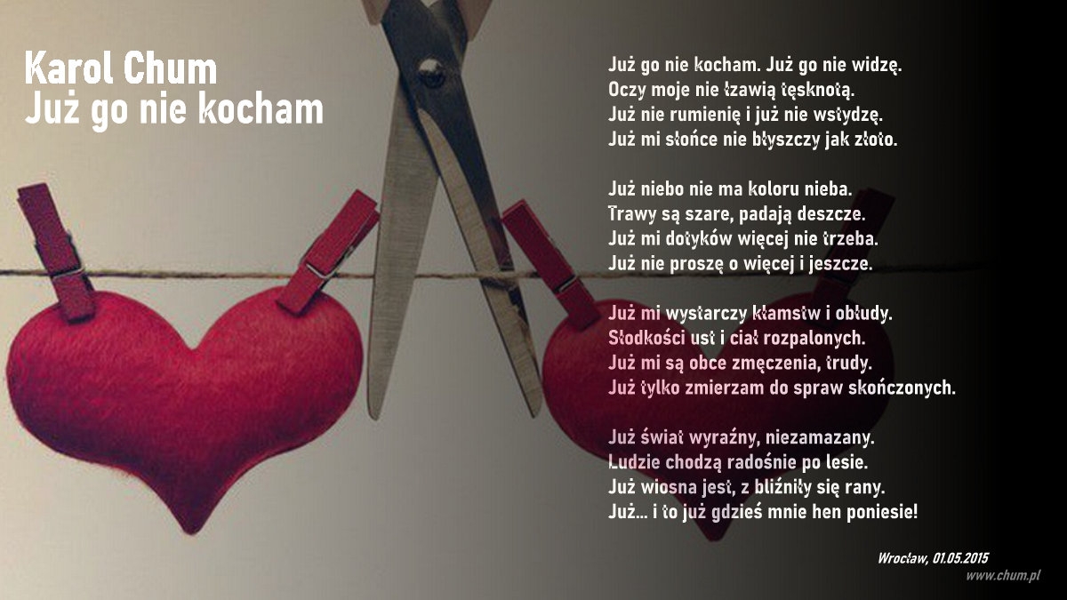 🔖Karol Chum: Już go nie kocham /259/