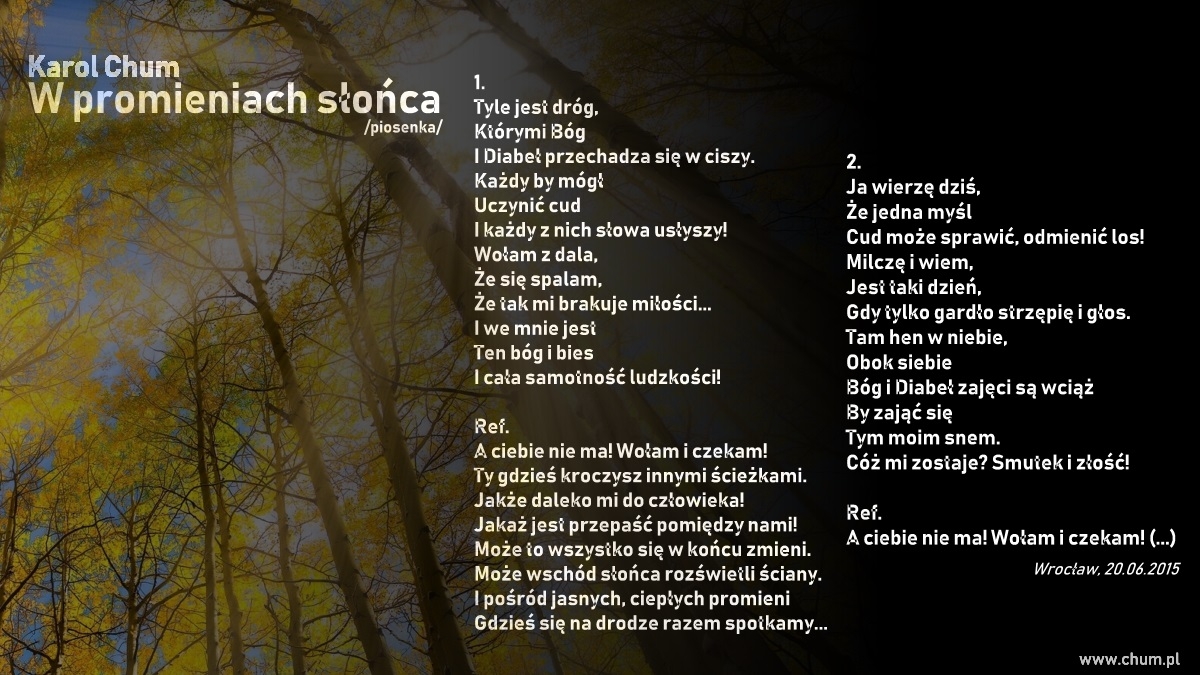 🔖Karol Chum: W promieniach słońca /55/
