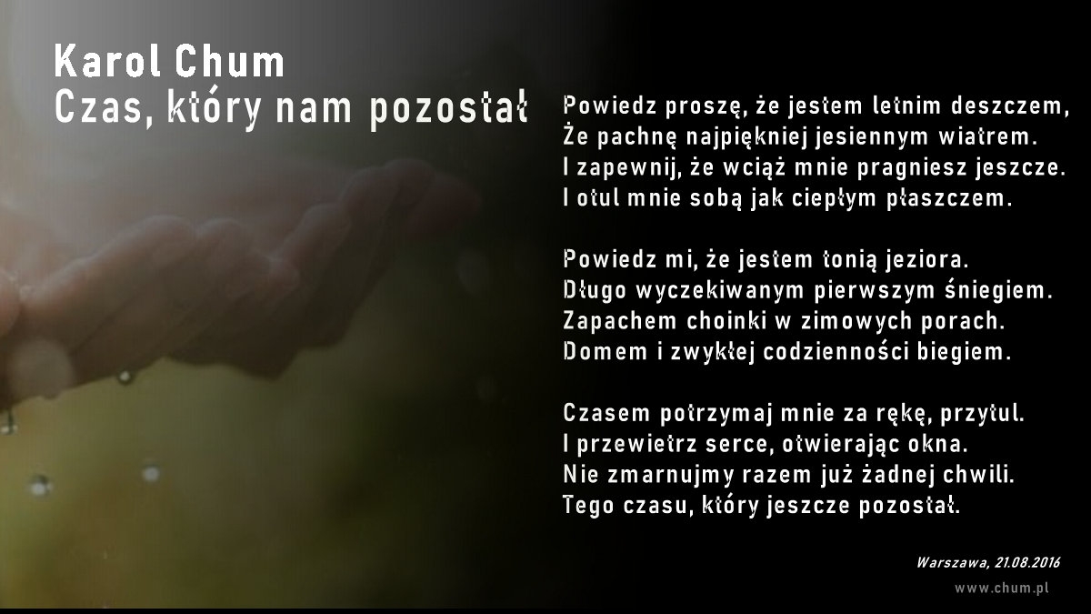 🔖Karol Chum: Czas, który nam pozostał /310/