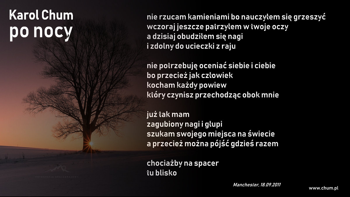 🔖Karol Chum: po nocy /144/