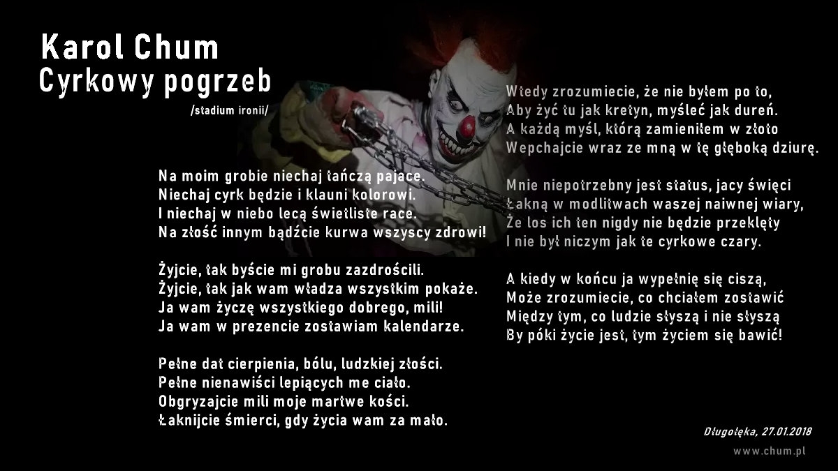 🔖Karol Chum: Cyrkowy pogrzeb /311/