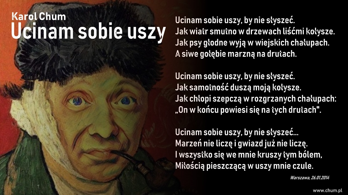 🔖Karol Chum: Ucinam sobie uszy /75/