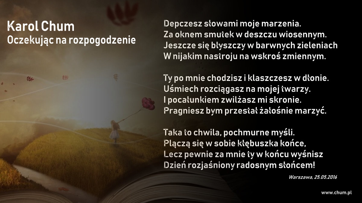 🔖Karol Chum: Oczekując na rozpogodzenie /175/