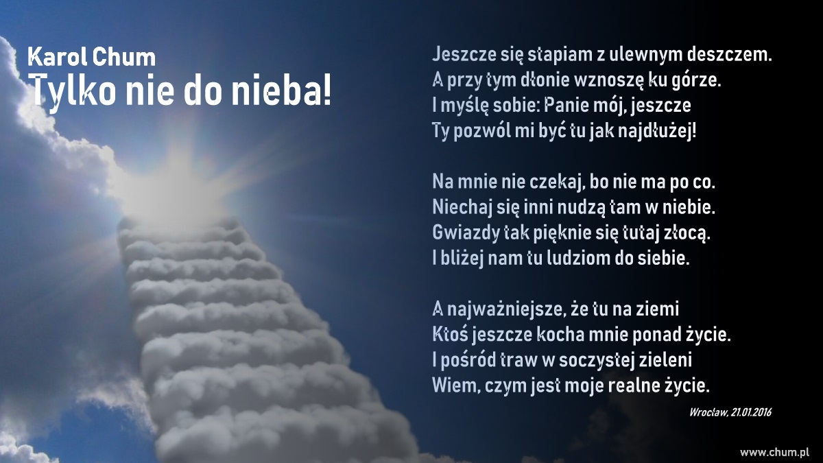 🔖Karol Chum: Tylko nie do nieba! /77/