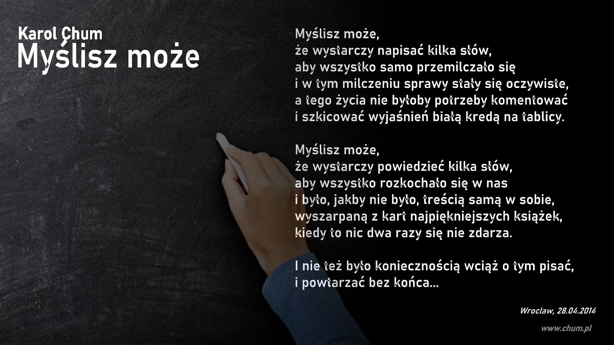 🔖Karol Chum: Myślisz może /198/