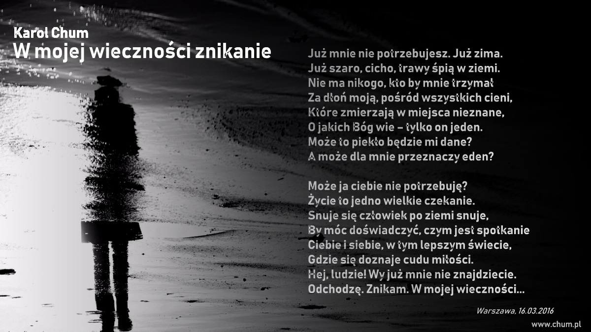 🔖Karol Chum: W mojej wieczności znikanie /59/