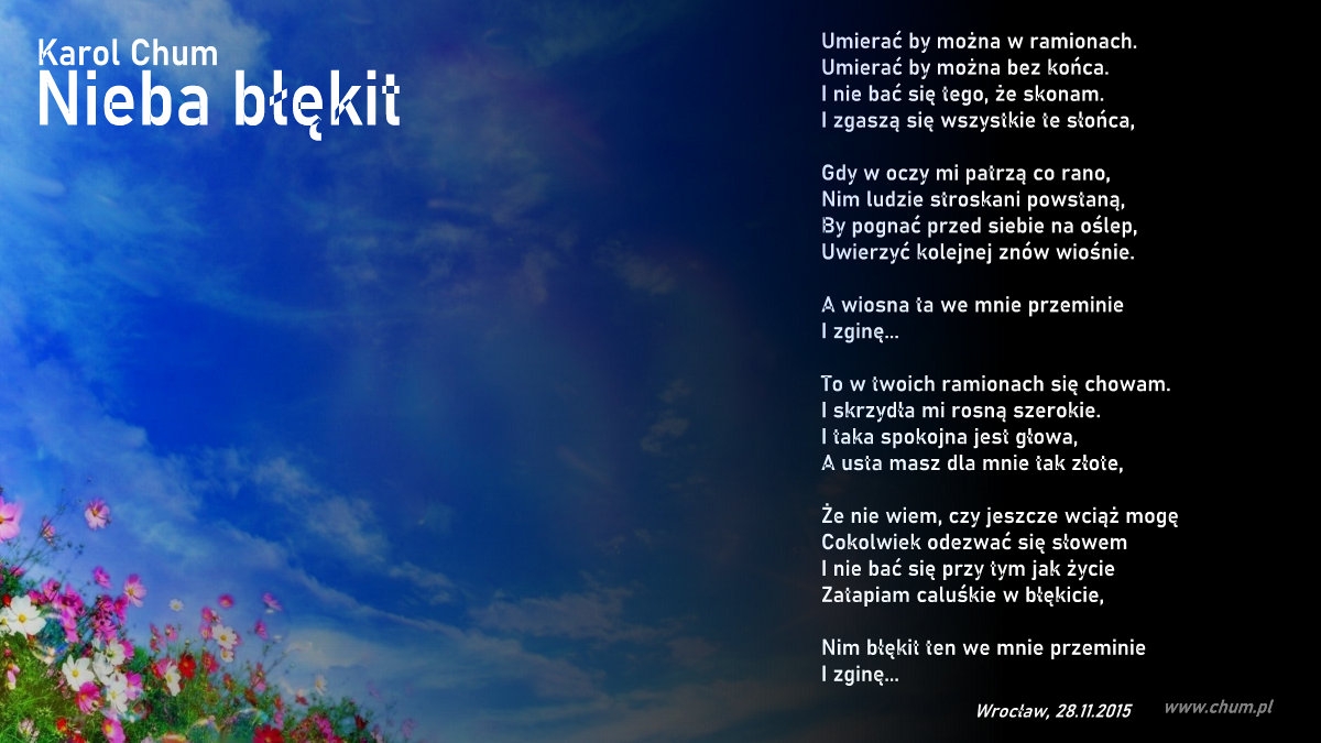 🔖Karol Chum: Nieba błękit /190/