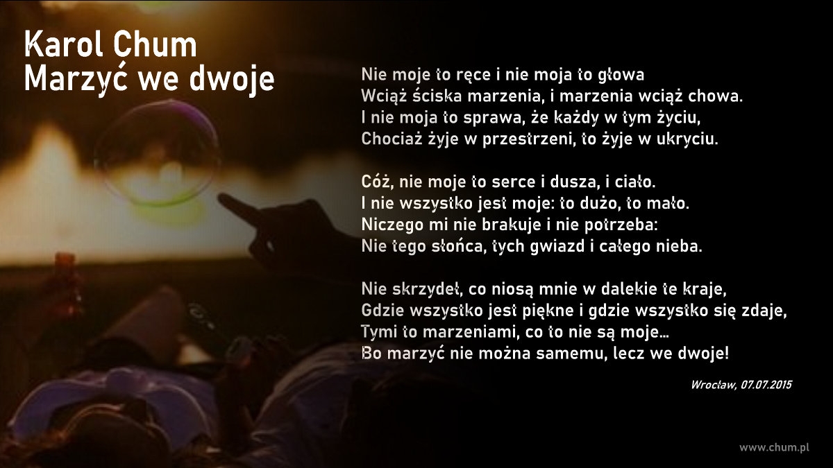 🔖Karol Chum: Marzyć we dwoje /218/