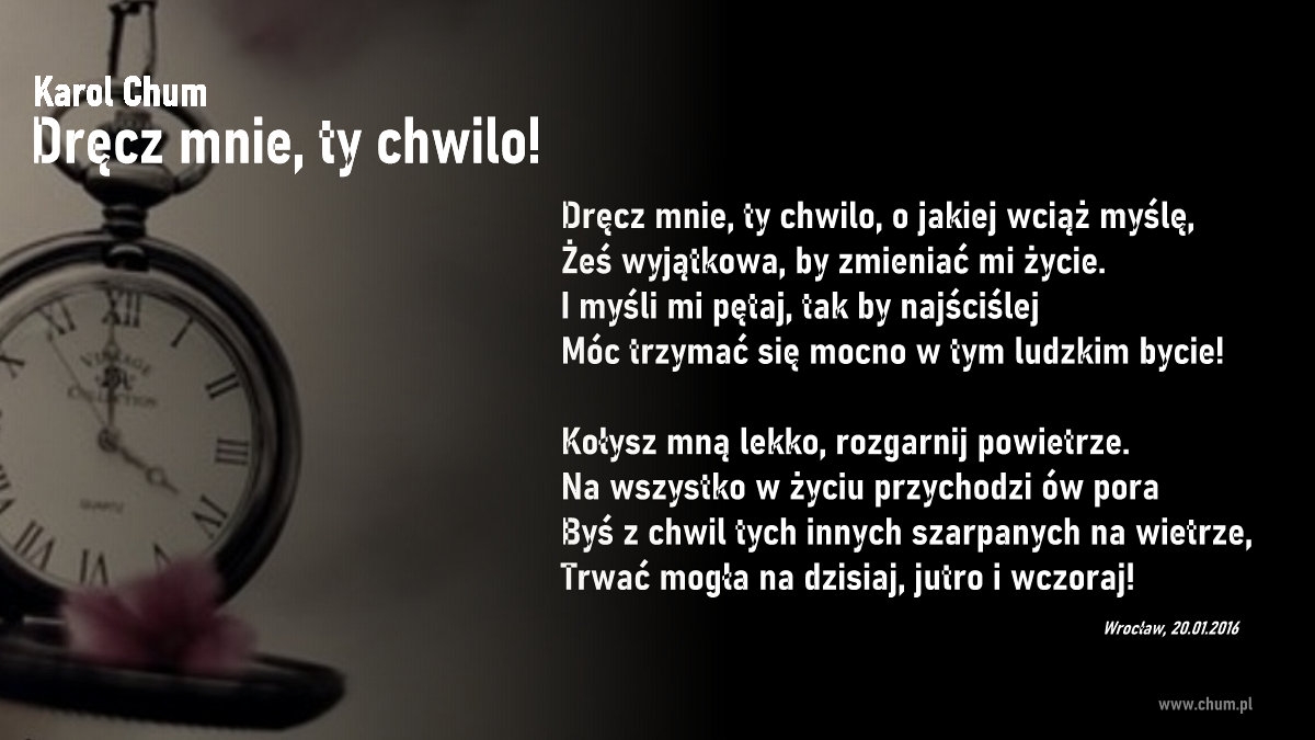 🔖Karol Chum: Dręcz mnie, ty chwilo! /298/