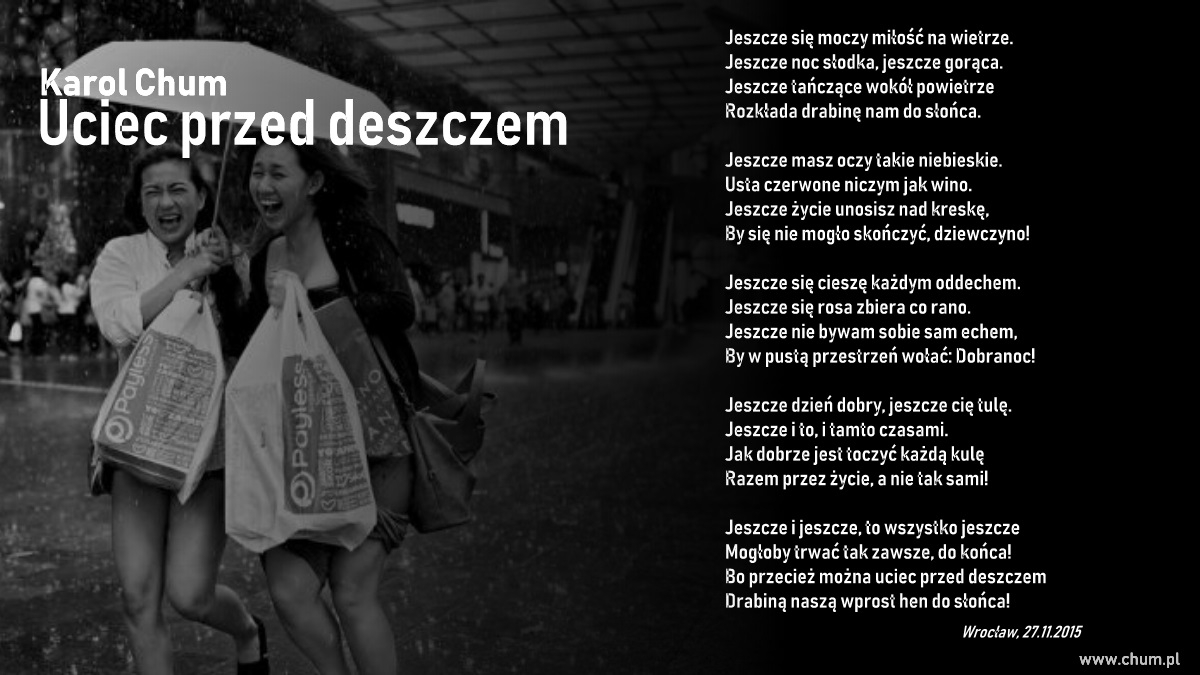 🔖Karol Chum: Uciec przed deszczem /76/