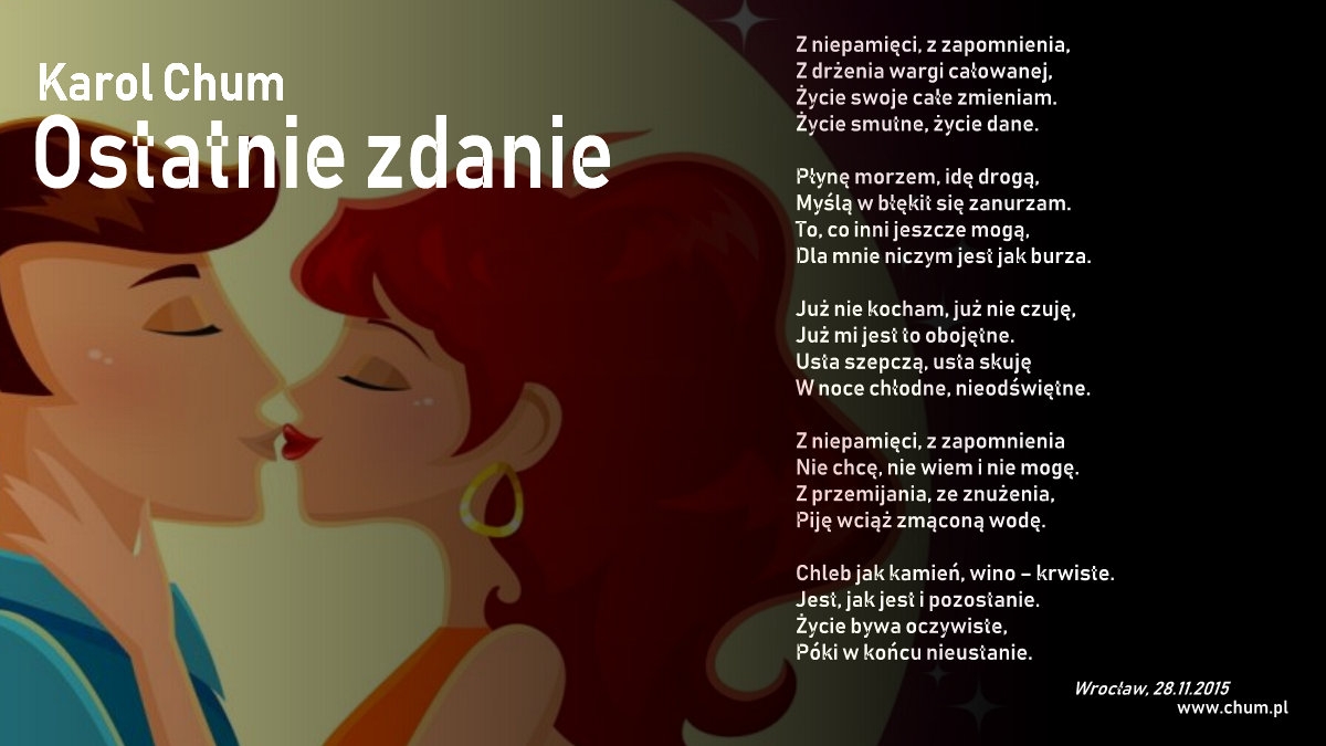 🔖Karol Chum: Ostatnie zdanie /169/