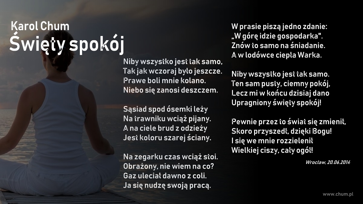🔖Karol Chum: Święty spokój /87/