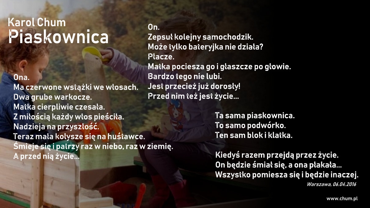 🔖Karol Chum: Piaskownica /157/