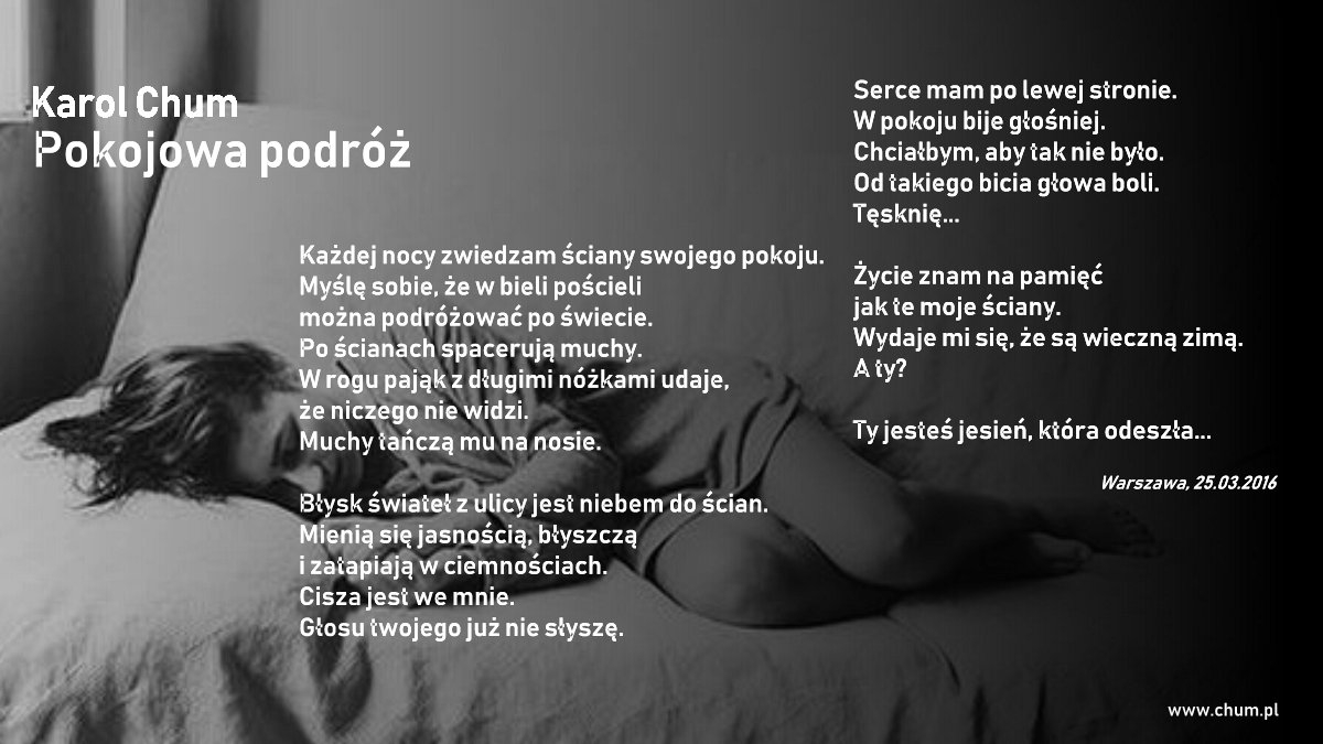 🔖Karol Chum: Pokojowa podróż /146/
