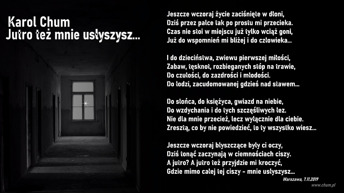 🔖Karol Chum: Jutro też mnie usłyszysz... /437/