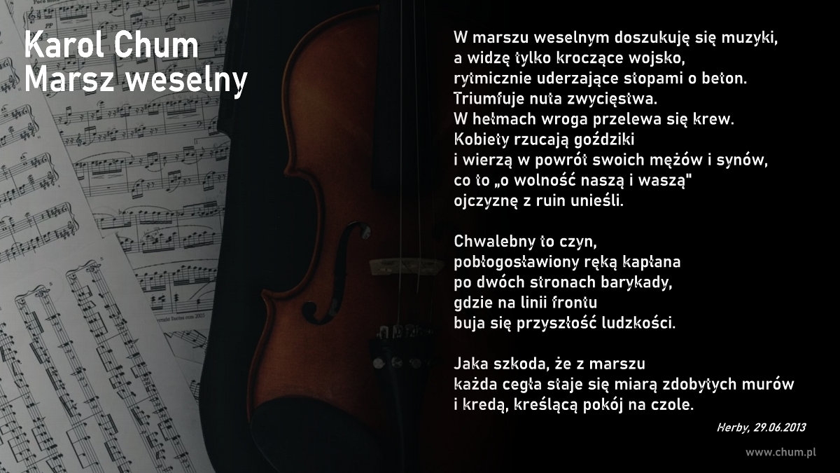 🔖Karol Chum: Marsz weselny /219/