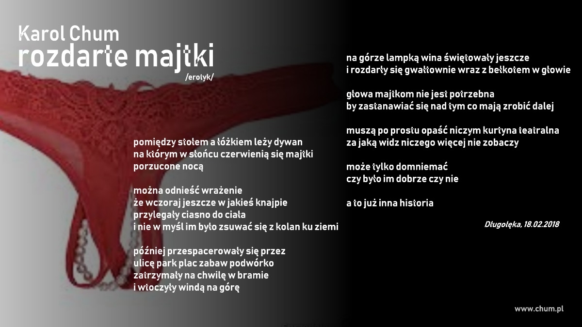 🔖Karol Chum: rozdarte majtki /115/