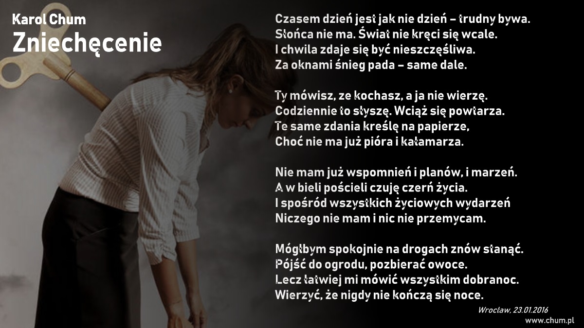 🔖Karol Chum: Zniechęcenie /24/