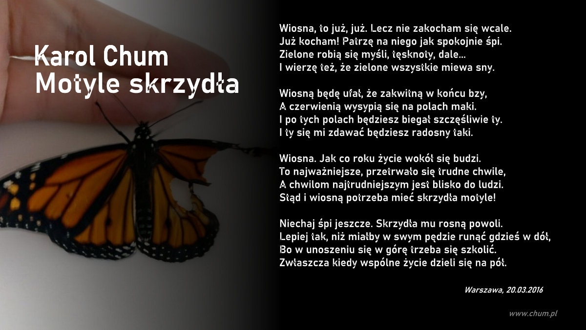 🔖Karol Chum: Motyle skrzydła /205/