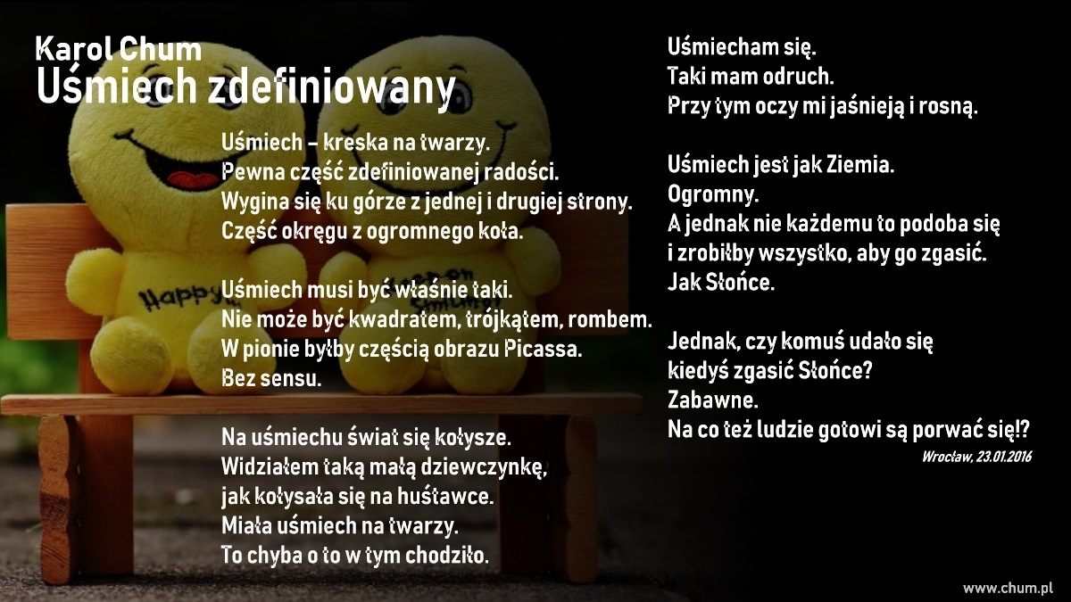 🔖Karol Chum: Uśmiech zdefiniowany /72/
