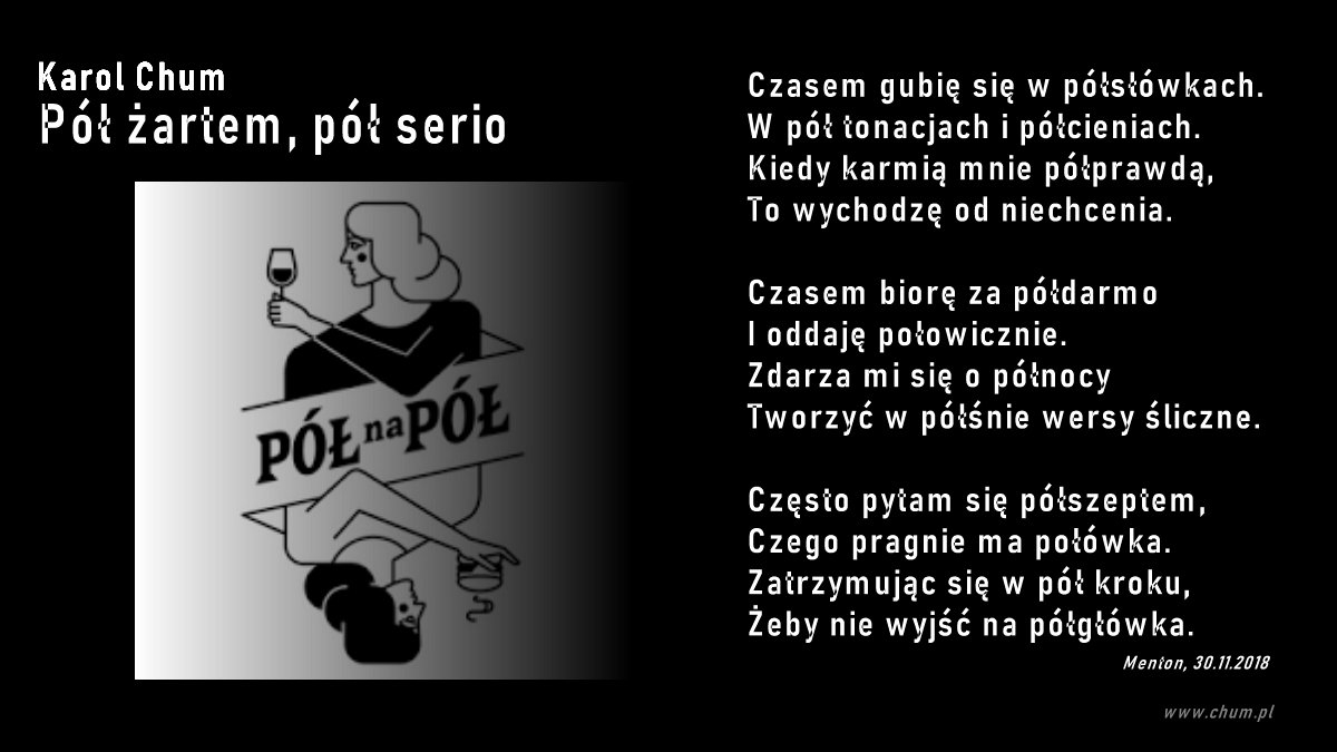 🔖Karol Chum: Pół żartem, pół serio /375/