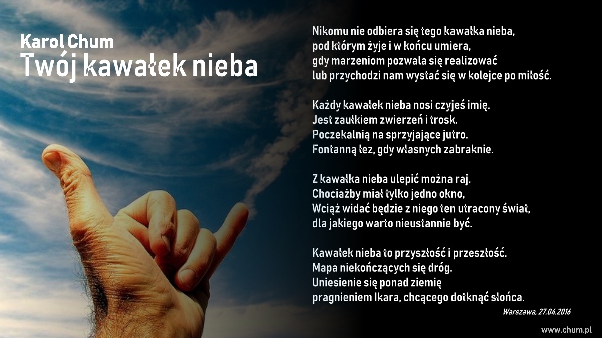 🔖Karol Chum: Twój kawałek nieba /79/