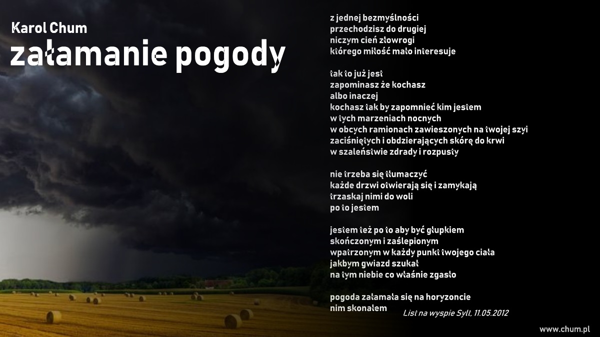 🔖Karol Chum: załamanie pogody /38/
