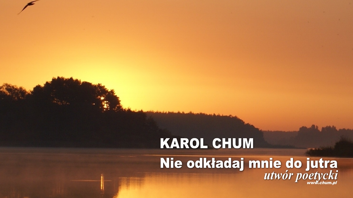 🔖Karol Chum: Nie odkładaj mnie do jutra /185/ ℗ ☢