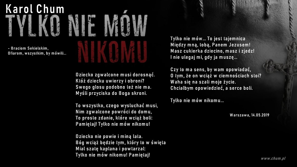 🔖Karol Chum: Tylko nie mów nikomu /408/