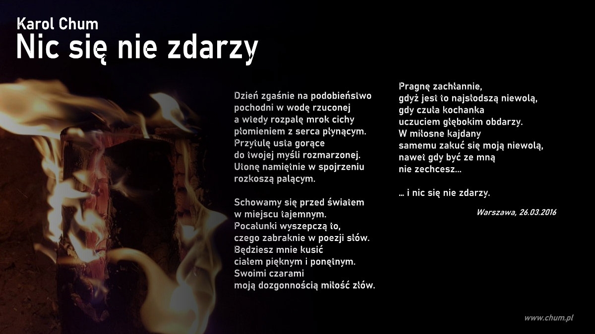 🔖Karol Chum: Nic się nie zdarzy /191/
